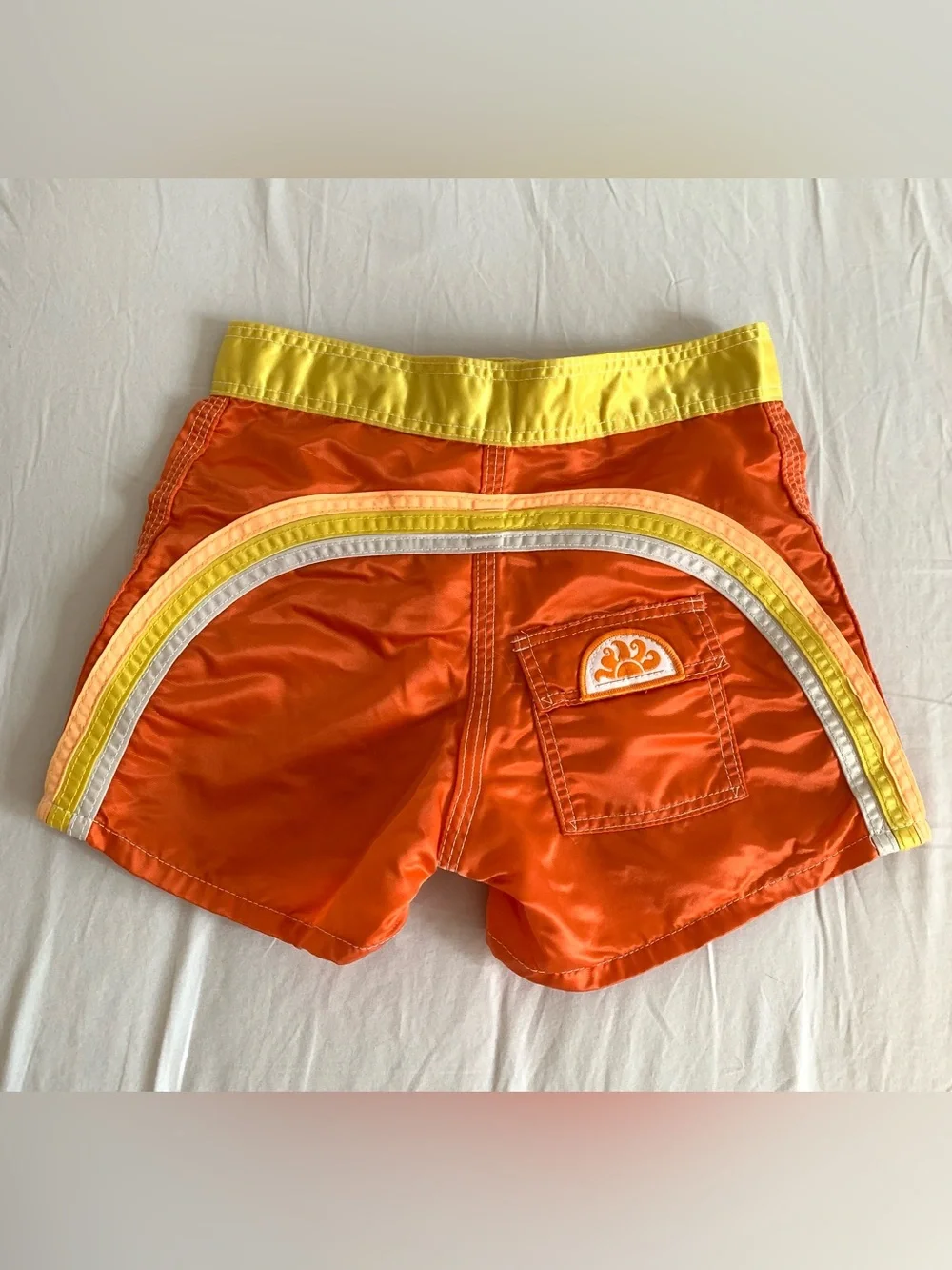 Vintage 70s/80s Kids Sundek Rainbow Board shorts 6/7T